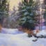 A pastel painting by Francesca Droll titled A Mid-Winter Afternoon