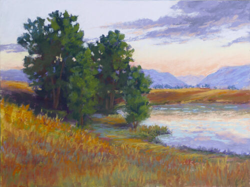 A pastel painting by Francesca Droll titled Morning Song